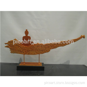 Buddha metal sculpture